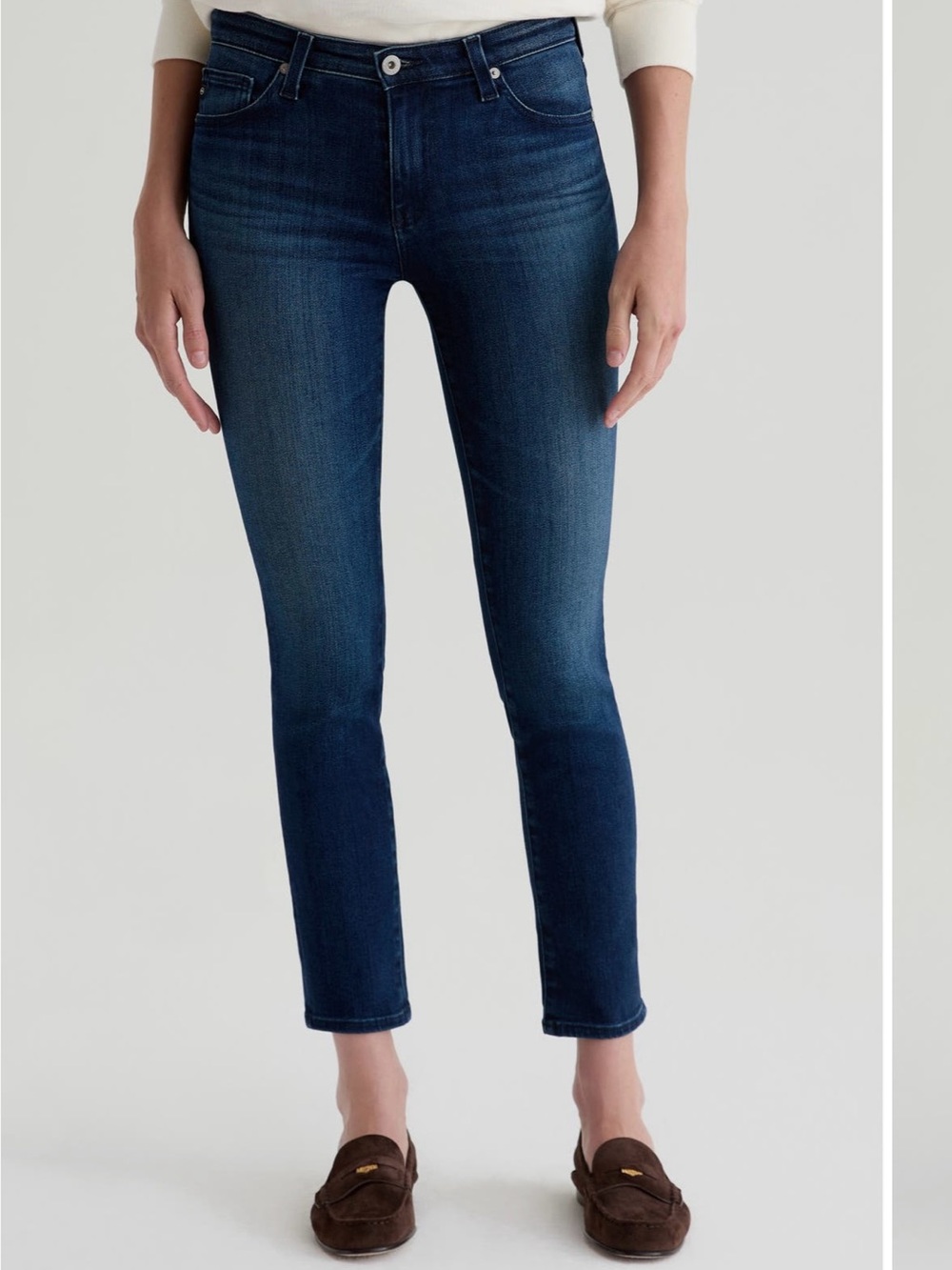 Ag Adriano Goldschmied Cigarette Crop Jeans, 26